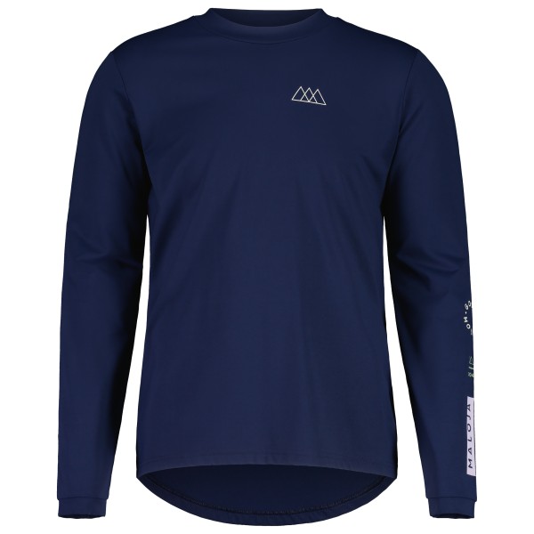 Maloja - SteinpilzM. Puzzle - Longsleeve Gr S blau von Maloja