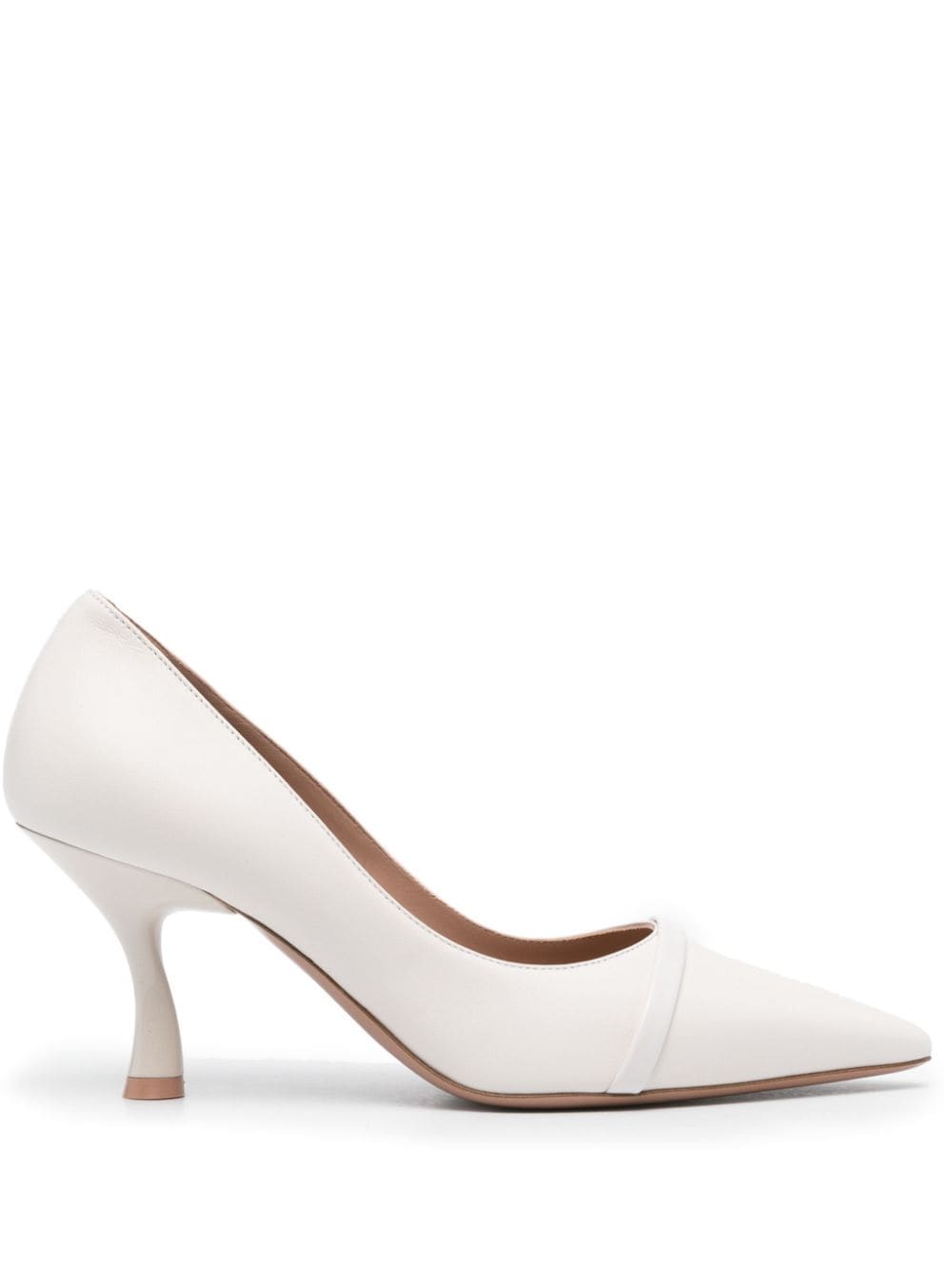 Malone Souliers 75mm leather pumps - White von Malone Souliers