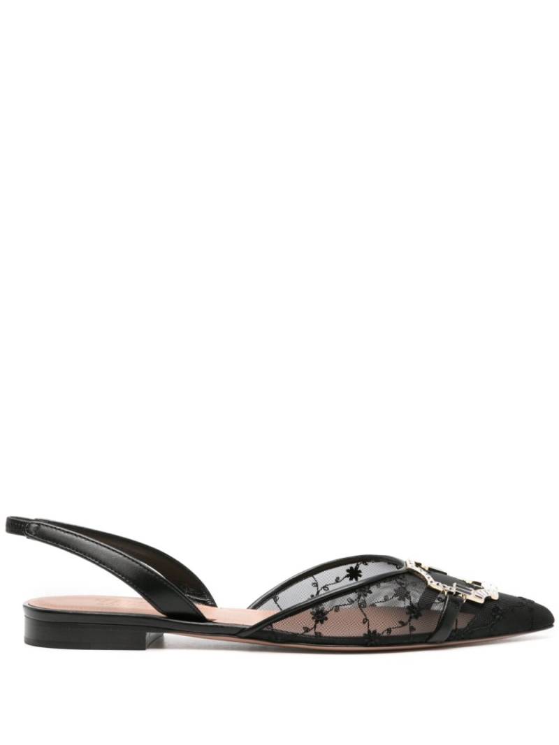 Malone Souliers Misha slingback ballerina shoes - Black von Malone Souliers