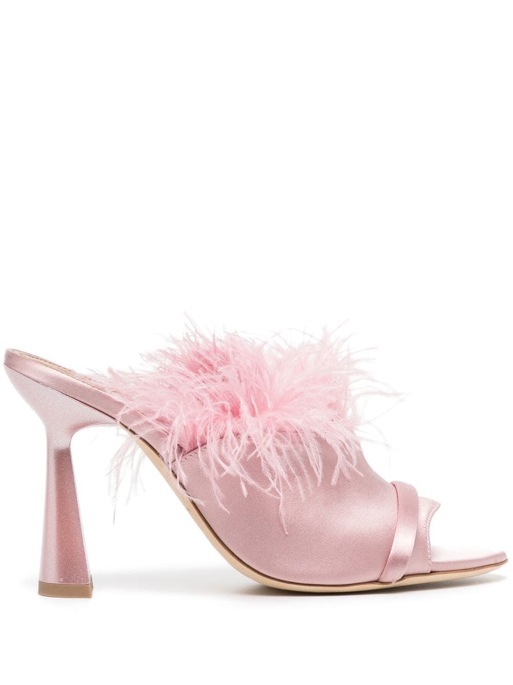 Malone Souliers Rima 95 feather detail mules - Pink von Malone Souliers