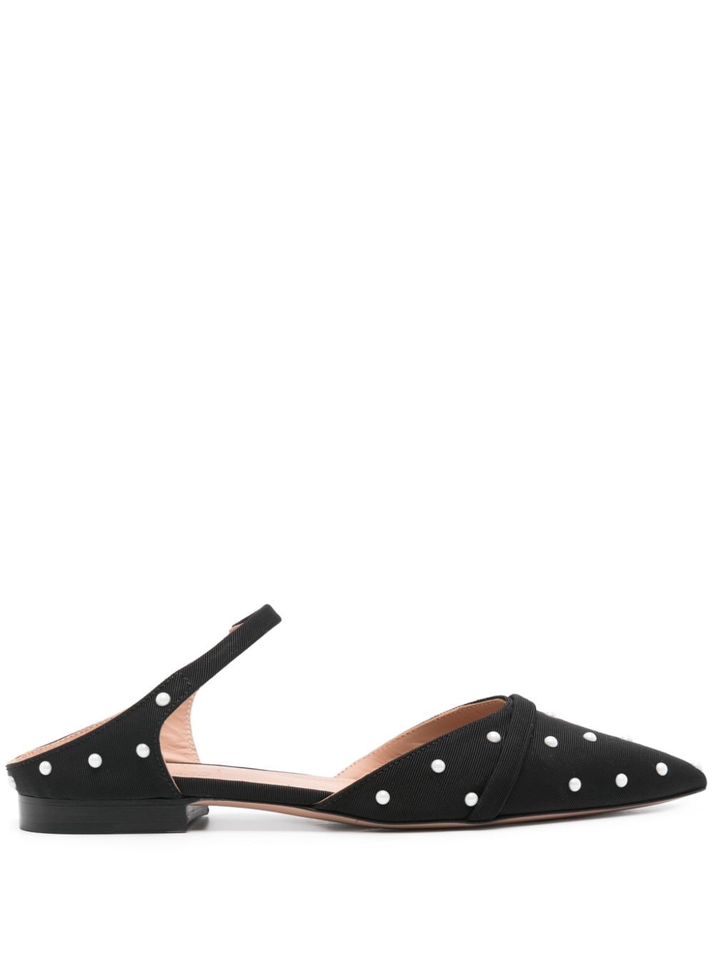 Malone Souliers Uma faux-pearl embellished mules - Black von Malone Souliers