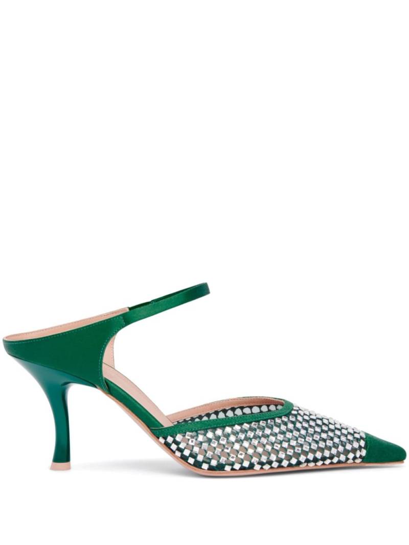 Malone Souliers Vega 70mm crystal-embellished mules - Green von Malone Souliers