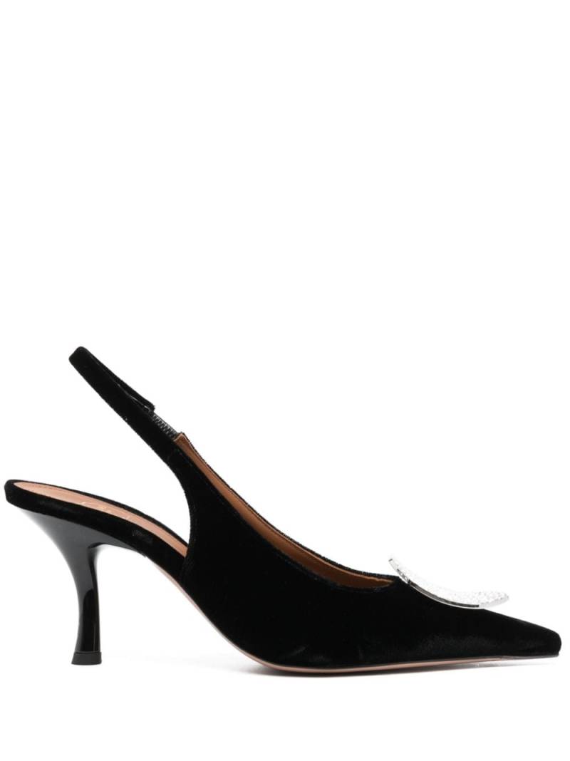 Malone Souliers Vilma 70mm velvet pumps - Black von Malone Souliers