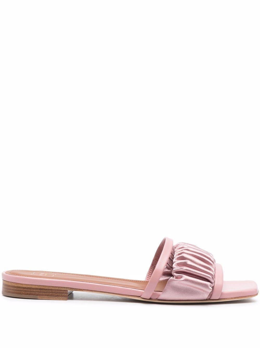 Malone Souliers gathered-panel leather sandals - Pink von Malone Souliers