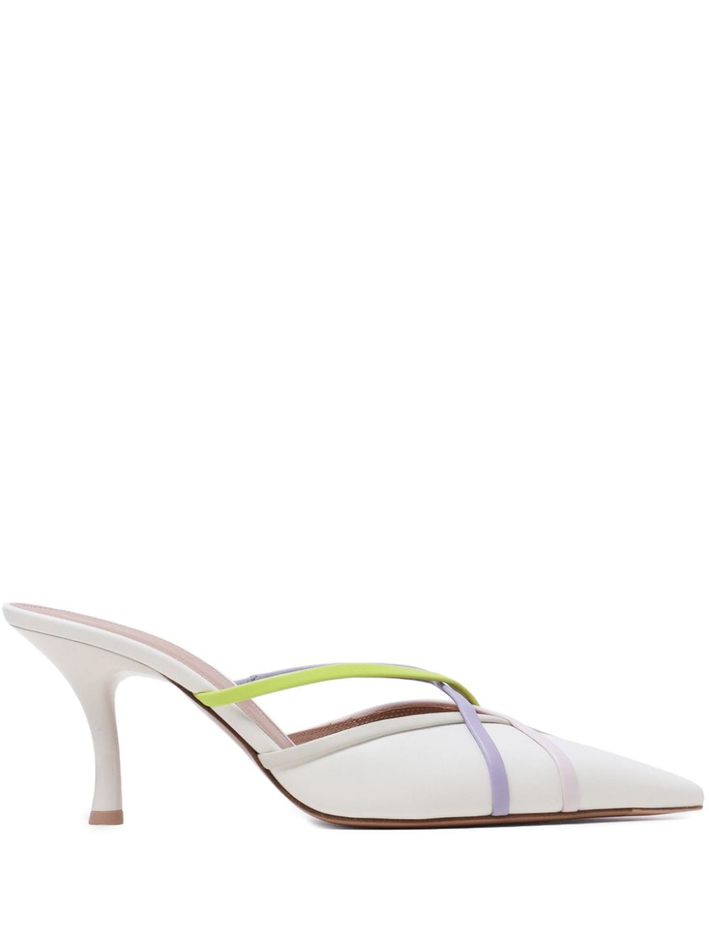 Malone Souliers pointed-toe leather mules - White von Malone Souliers