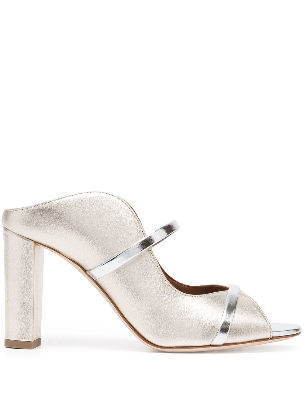 Malone Souliers slip-on peep-toe sandals - Silver von Malone Souliers