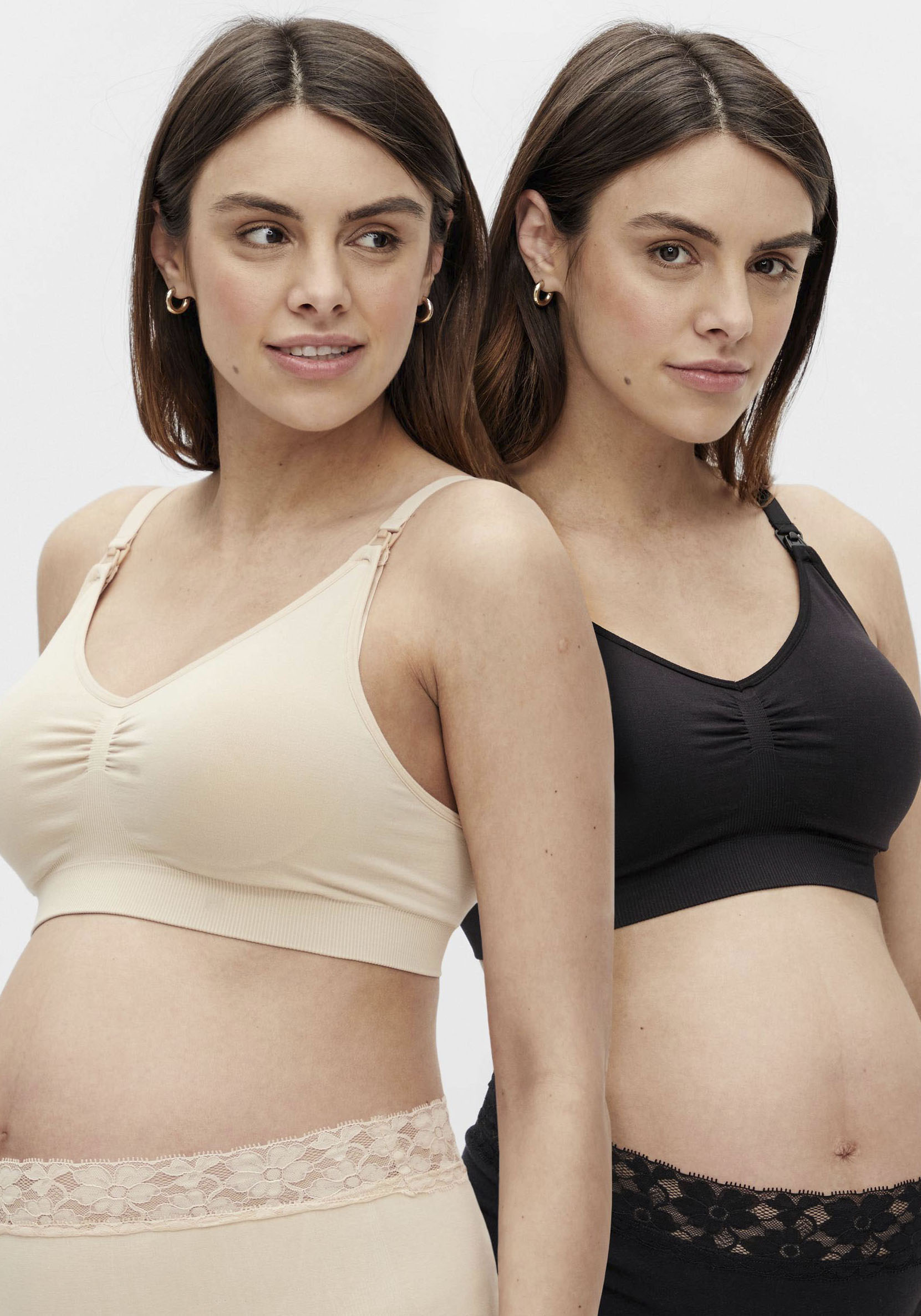 Mamalicious Still-BH »MLILJA FEED ME BRA NF 2-PACK«, (2er-Pack), mit abnehmbarem Träger von Mamalicious