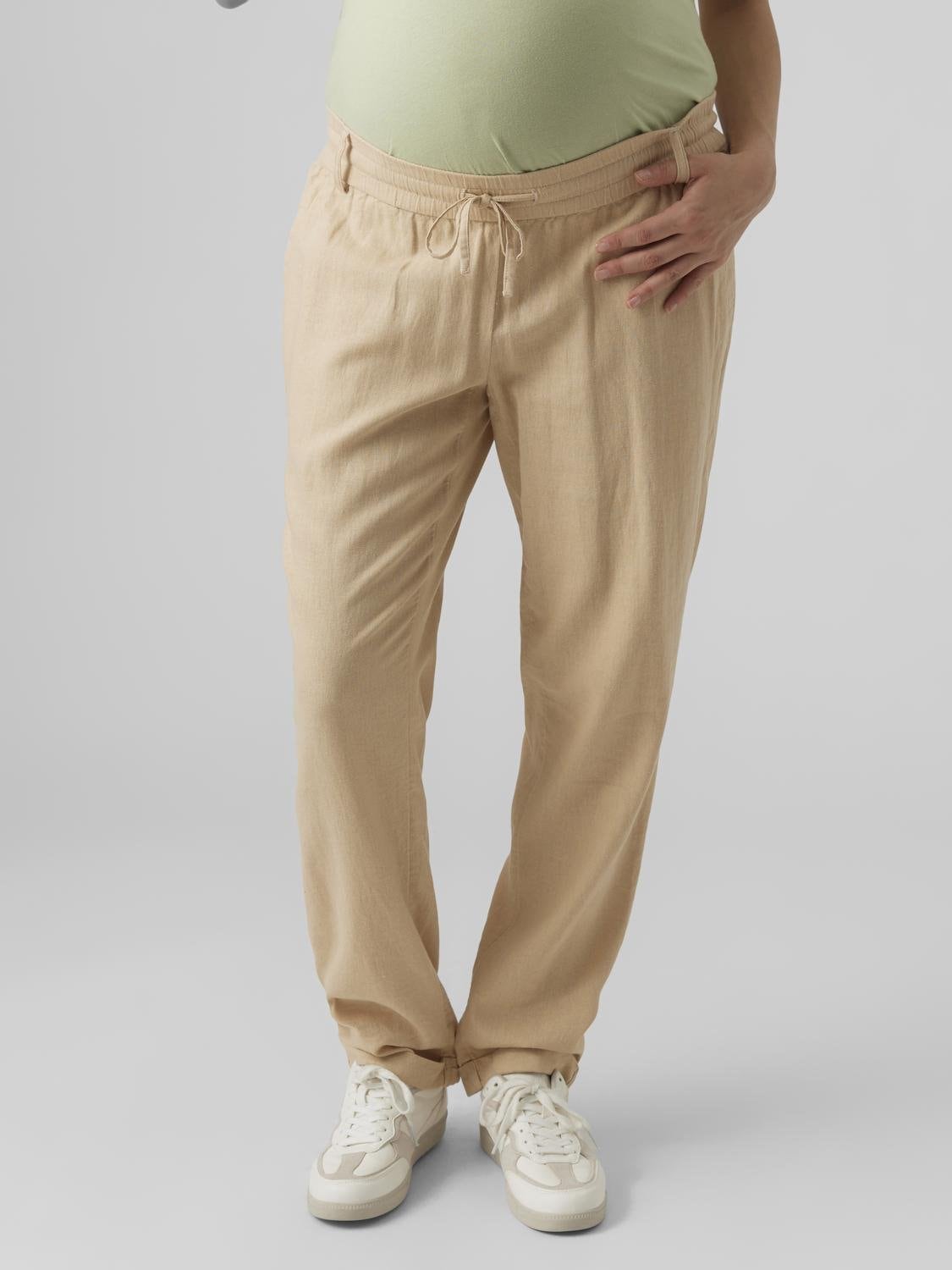 Mamalicious Umstandshose »MLBEACH WOVEN STRING PANT NOOS« von Mamalicious