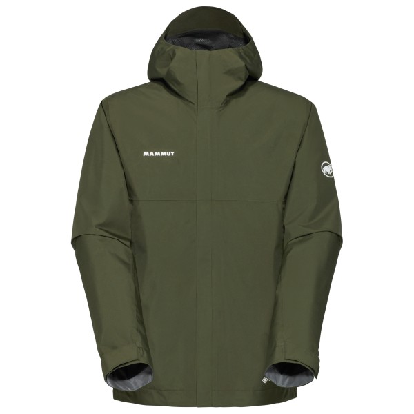 Mammut - Treeline Light Hardshell Hooded Jacket - Regenjacke Gr L oliv von Mammut