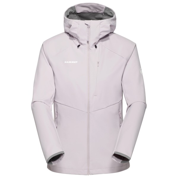 Mammut - Women's Ultimate Comfort Softshell Hooded Jacket - Softshelljacke Gr M weiß/grau von Mammut