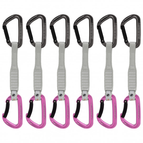 Mammut - Workhorse Keylock Quickdraws - Express-Set Gr 12 cm - Straight / Bent Gate;17 cm - Straight / Bent Gate grau von Mammut