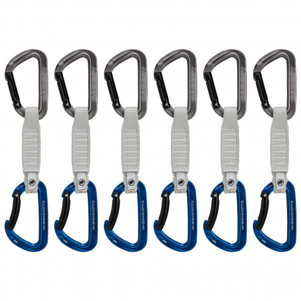 Mammut - Workhorse Keylock Quickdraws - Express-Set Gr 17 cm - Straight / Bent Gate grau von Mammut