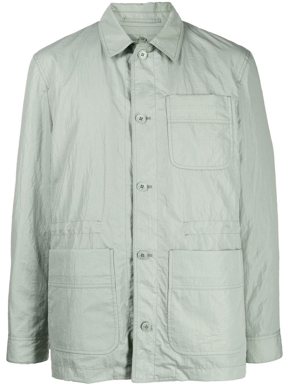 Man On The Boon. quilted button-front shirt jacket - Green von Man On The Boon.