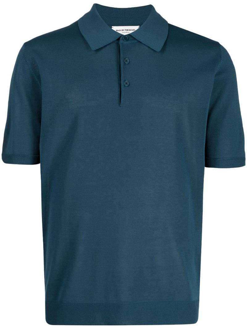 Man On The Boon. short-sleeve knitted polo shirt - Green von Man On The Boon.
