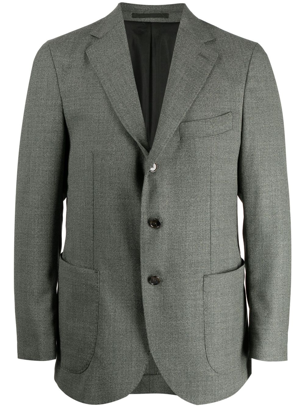Man On The Boon. single-breasted wool blazer - Green von Man On The Boon.