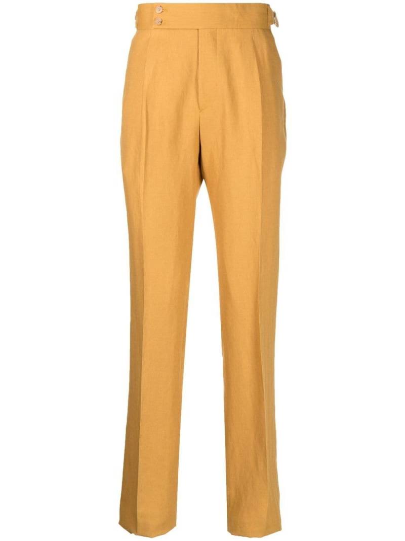 Man On The Boon. straight-leg tailored trousers - Yellow von Man On The Boon.