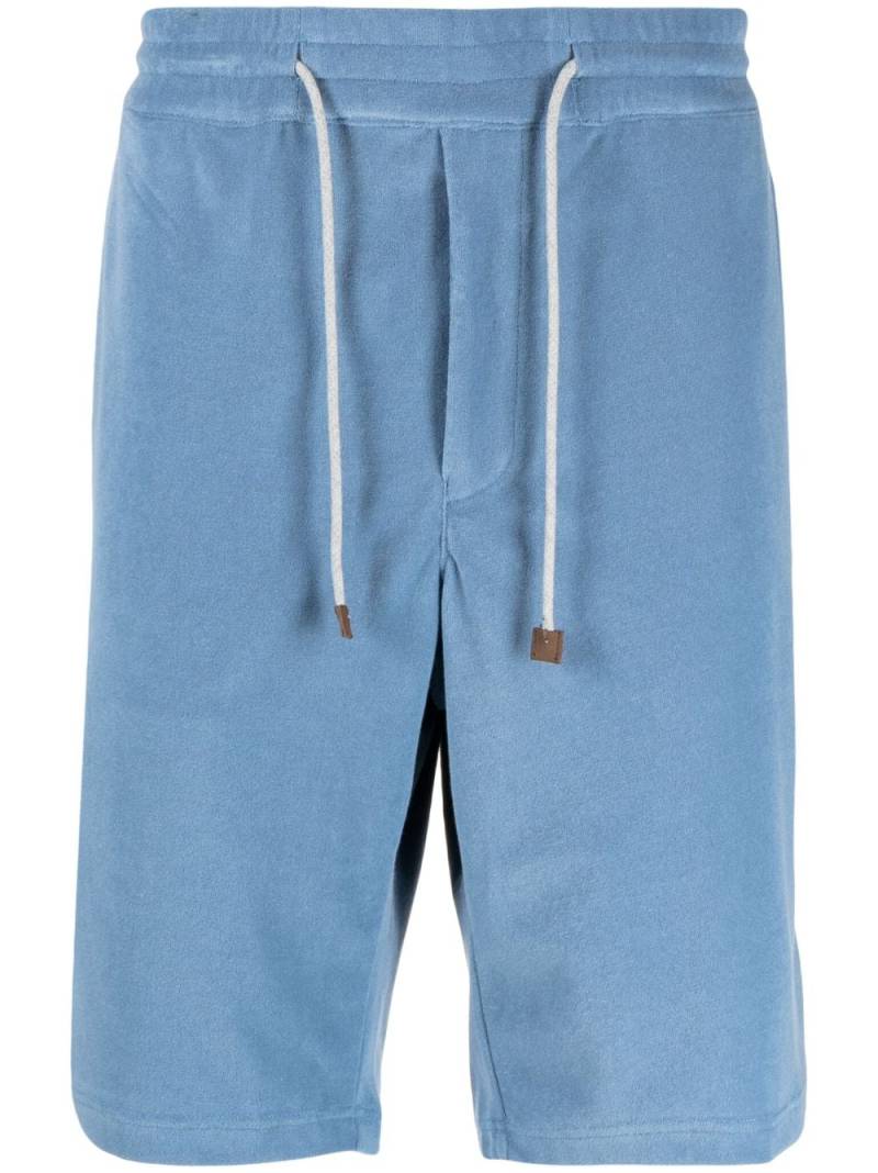 Man On The Boon. terry-cloth drawstring-waist shorts - Blue von Man On The Boon.