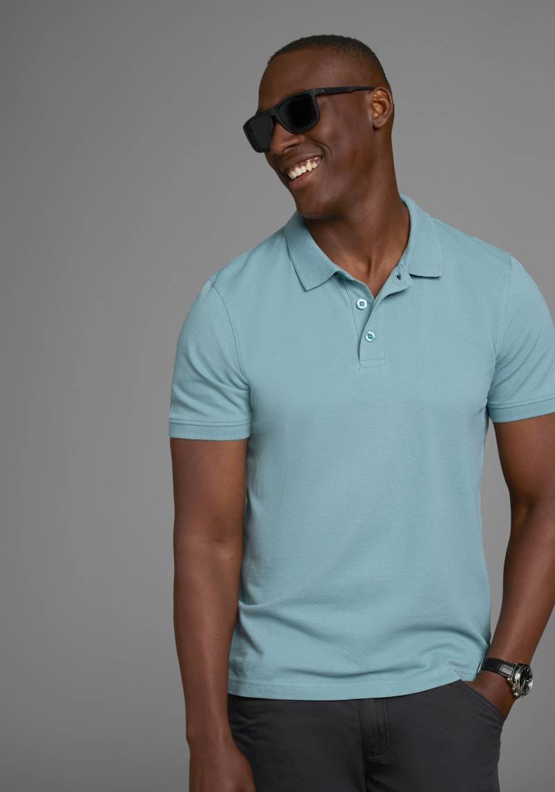 Man's World Poloshirt, Kurzarm, lockere Passform, unifarben von Man's World