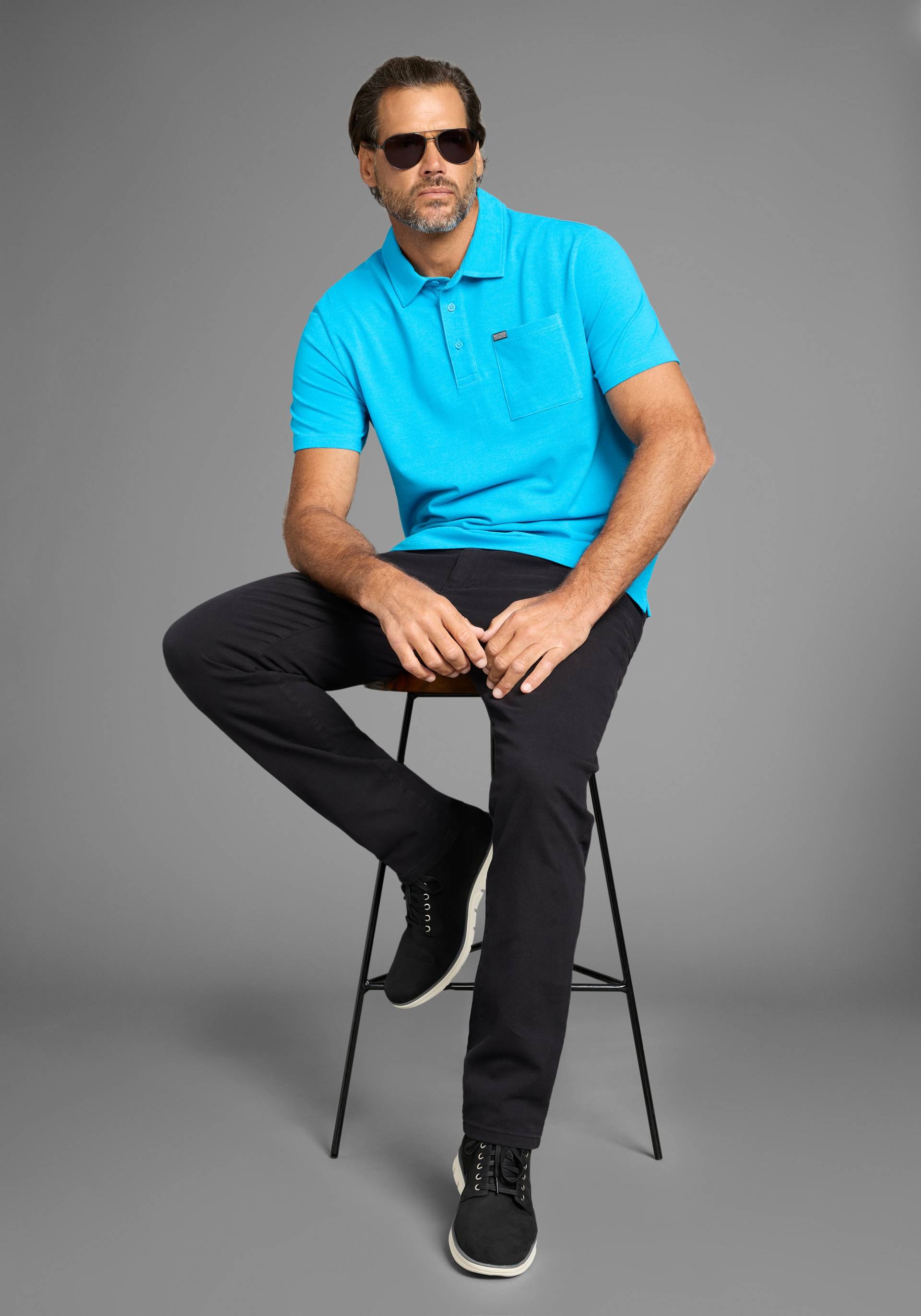 Man's World Poloshirt, mit Brusttasche Man's World Poloshirt, mit Brusttasche von Man's World