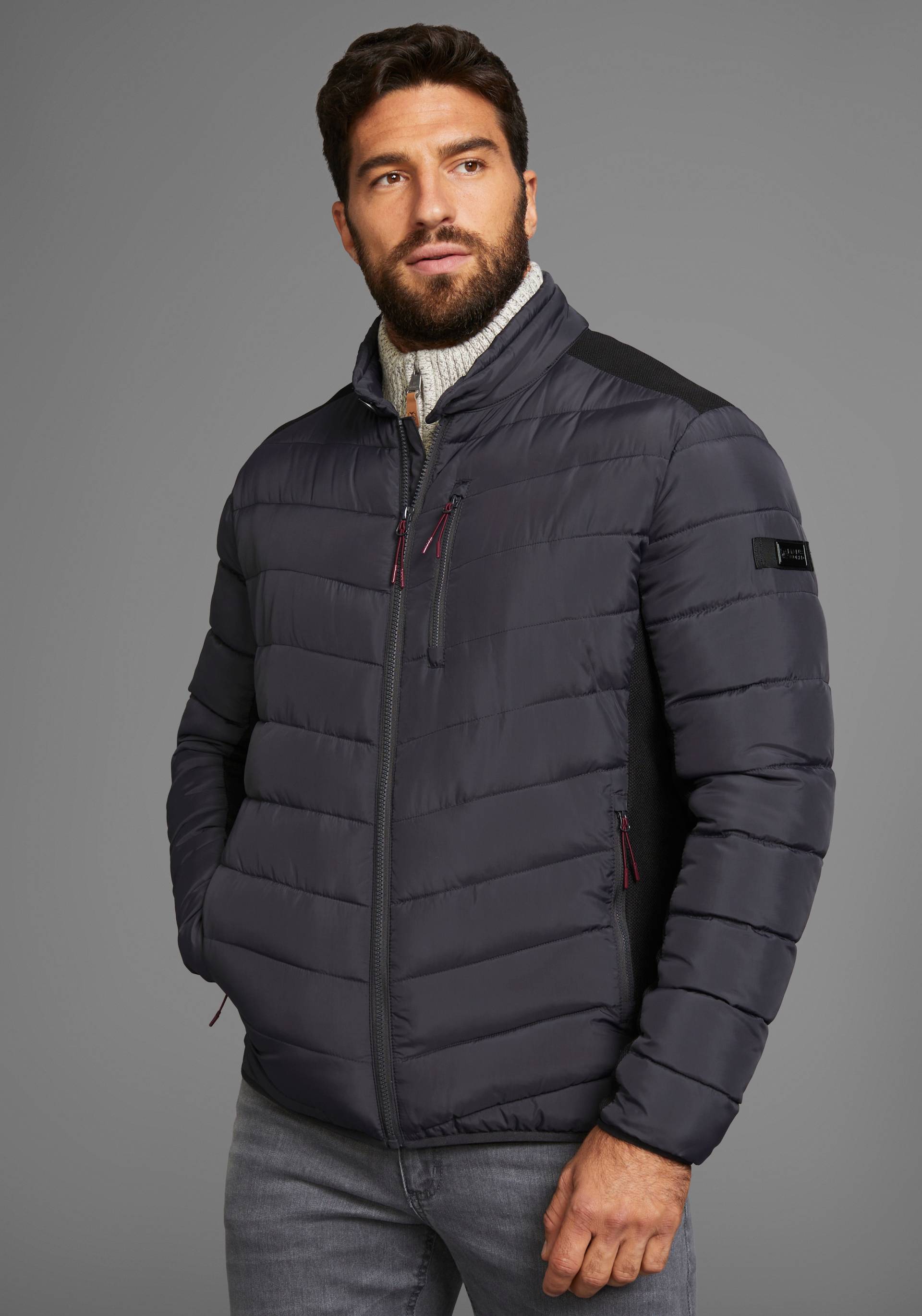Man's World Steppjacke, ohne Kapuze, mit Reissverschlusstaschen, mit Brusttasche, mit Innentaschen Man's World Steppjacke, ohne Kapuze, mit Reissverschlusstaschen, mit Brusttasche, mit Innentaschen von Man's World