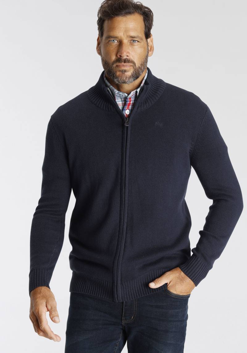 Man's World Strickjacke »neue Farben!«, aus Baumwollmischung von Man's World