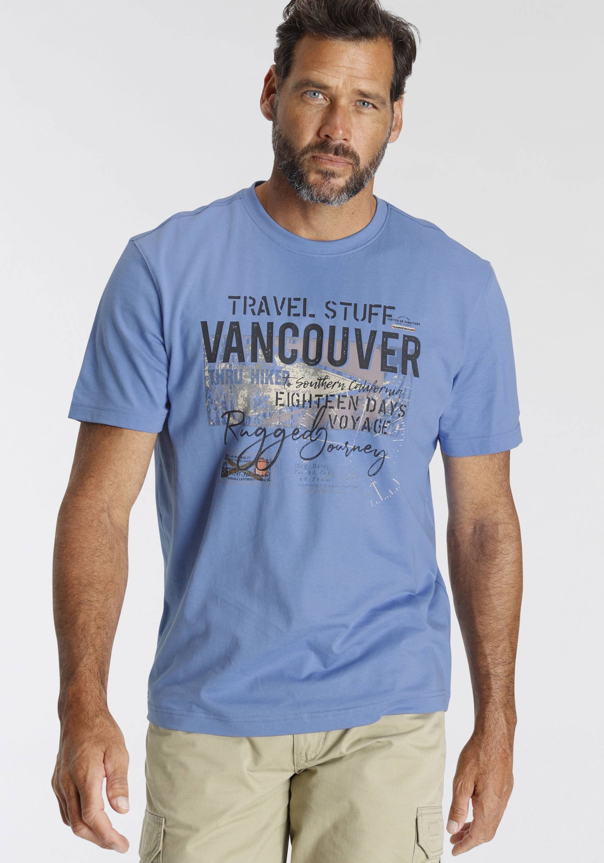 Man's World T-Shirt, Kurzarm, bedruckt, Rundhalsausschnitt, aus dehnbarem Jerseystoff Man's World T-Shirt, Kurzarm, bedruckt, Rundhalsausschnitt, aus dehnbarem Jerseystoff von Man's World
