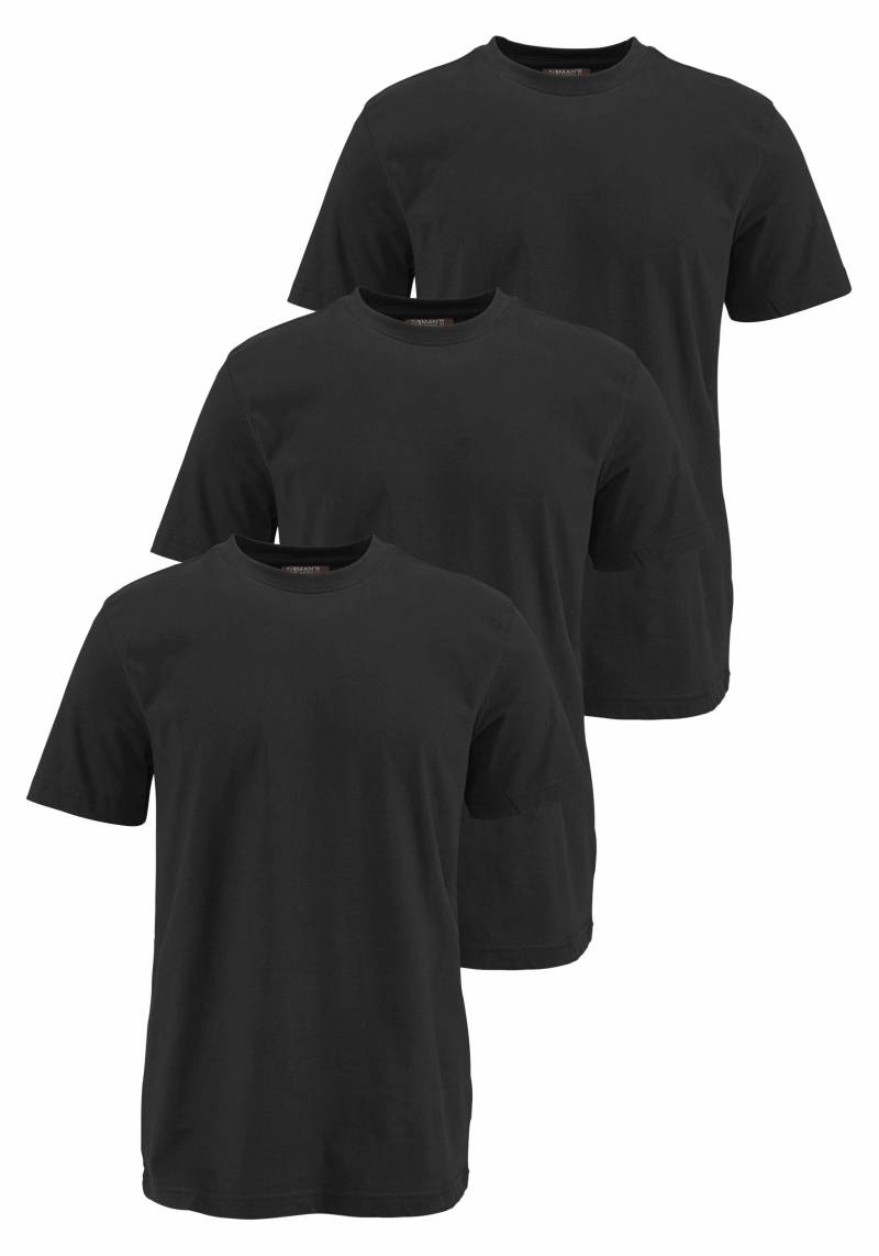 Man's World T-Shirt »neue Farben!«, (3er-Pack), Kurzarm, unifarben, Rundhals, aus Baumwolle von Man's World