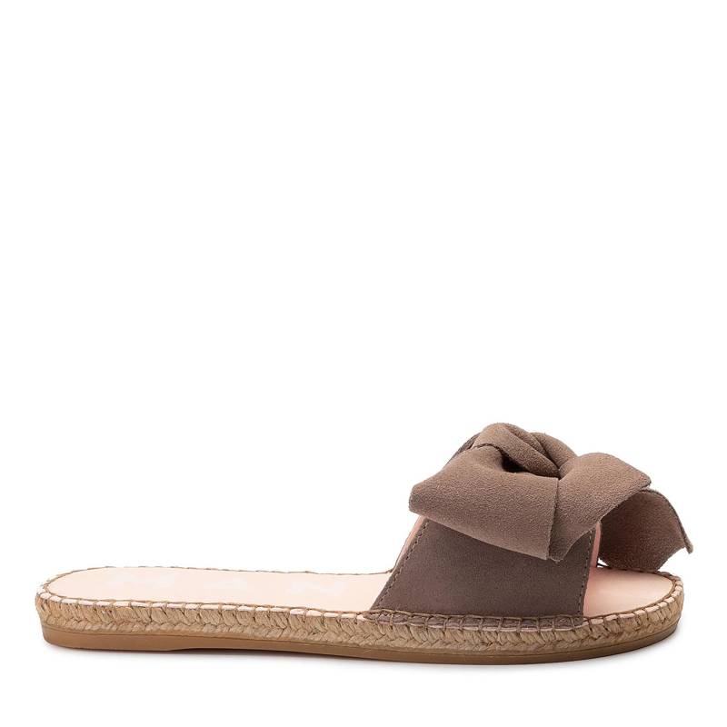 Espadrilles Manebi Sandals With Bow K 1.9 J0 Taupe Suede von Manebi