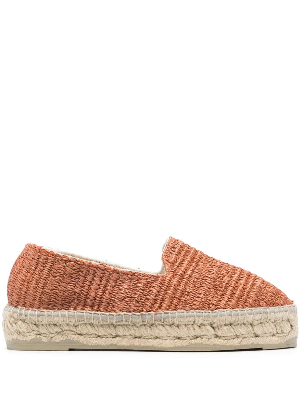 Manebi Yucatán raffia espadrilles - Orange von Manebi