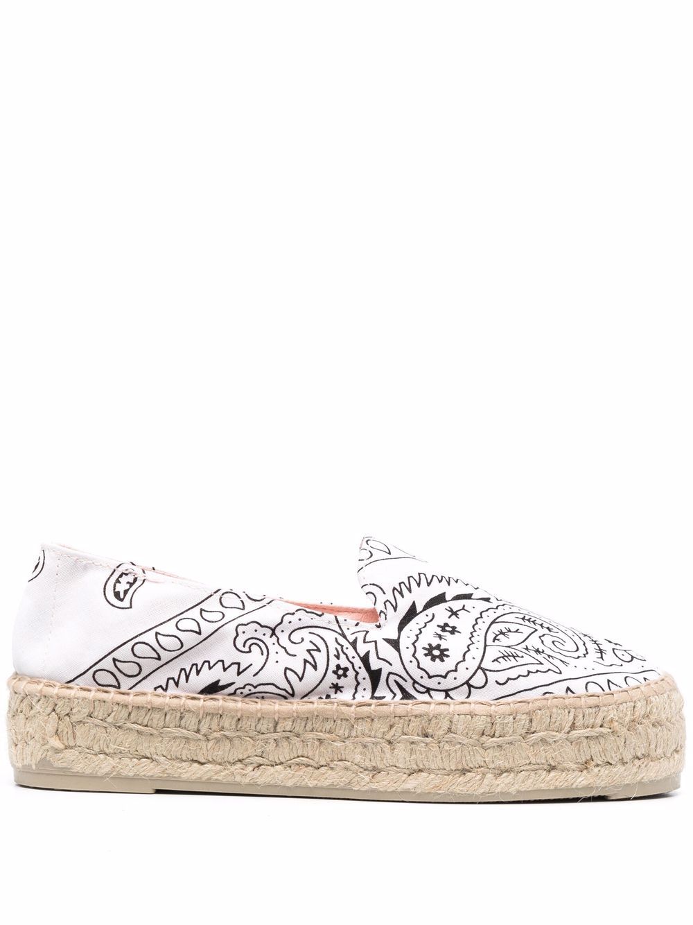 Manebi bandana-print espadrilles - White von Manebi