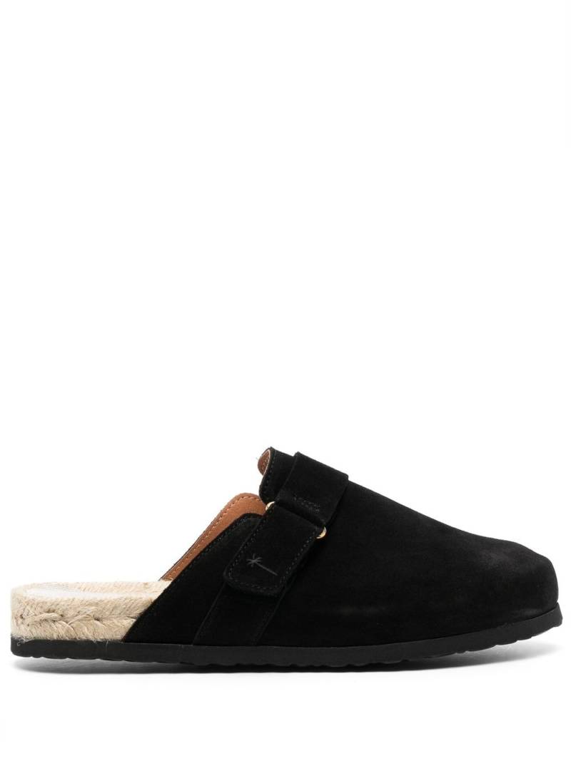 Manebi buckle-detail suede mules - Black von Manebi