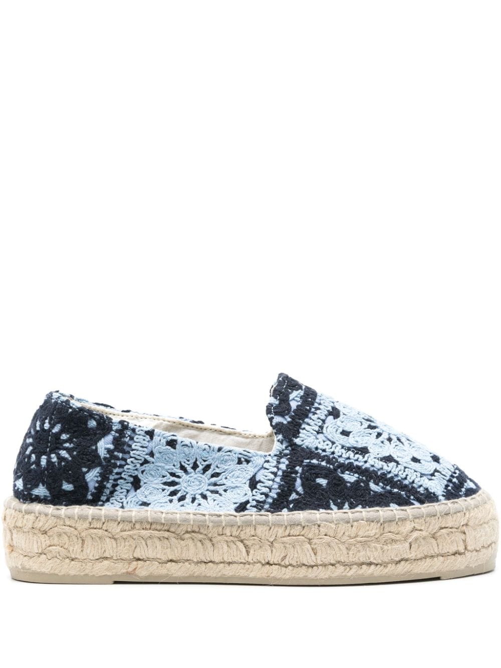 Manebi crochet-knit espadrilles - Blue von Manebi