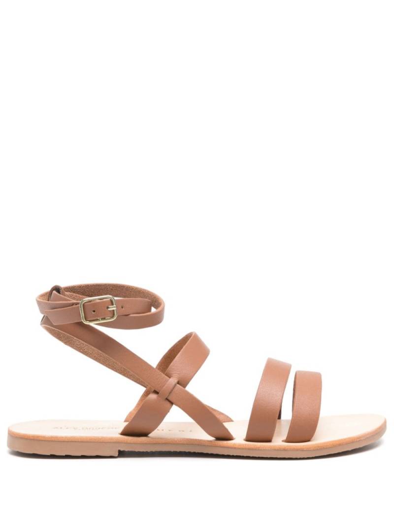 Manebi multi-way strap leather sandals - Brown von Manebi