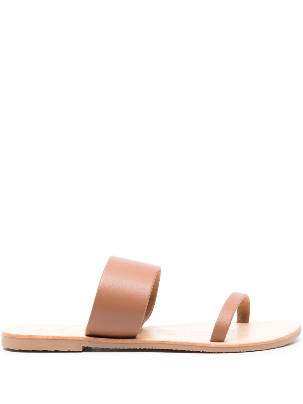 Manebi slip-on leather sandals - Brown von Manebi