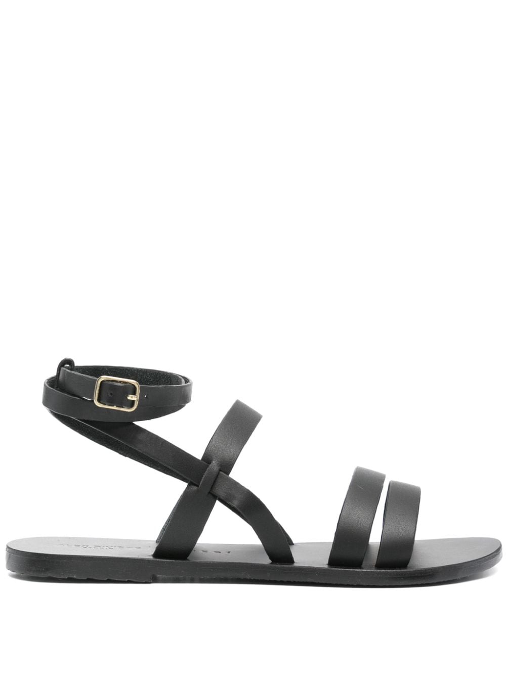 Manebi x Alex Rivière Mika leather sandals - Black von Manebi