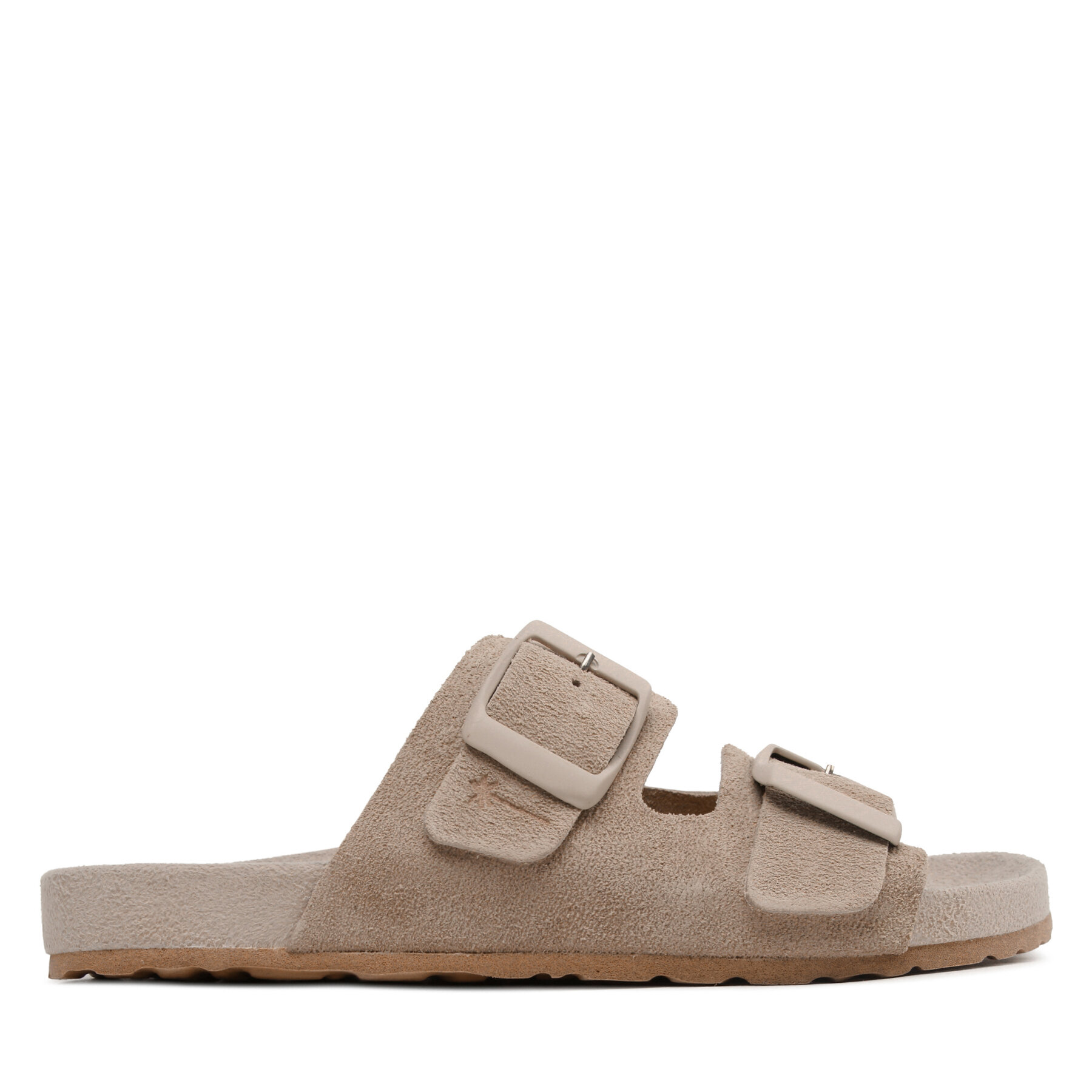 Pantoletten Manebi Suede Traveler Nordic Sandals W 1.9 RT Vintage Taupe von Manebi