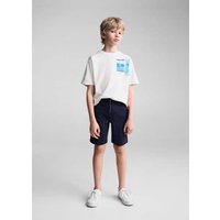 Baumwoll-Bermudashorts mit Stretchbund von Mango Kids