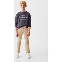 Baumwoll-Sweatshirt mit Aufschrift von Mango Kids