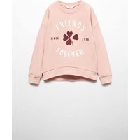 Baumwoll-Sweatshirt mit Schriftzug von Mango Kids