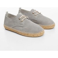 Espadrilles aus Rauleder mit Schnürsenkeln von Mango Kids