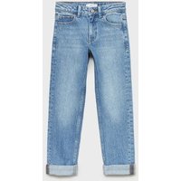 Gerade Jeans mit Umschlag von Mango Kids