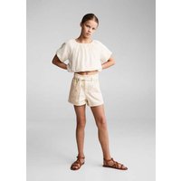 Gestreifte Lurex-Bluse von Mango Kids