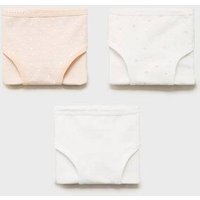 Baumwollslip im Dreierpack von Mango Kids