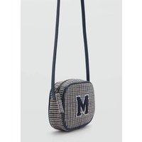 Kombinierte Tasche mit Hahnentrittmuster von Mango Kids