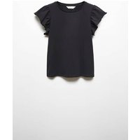 Kurzärmliges T-Shirt mit Rüschen von Mango Kids