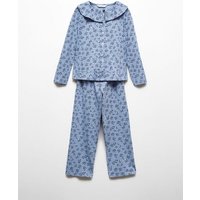 Langer Baumwoll-Pyjama mit Printmuster von Mango Kids