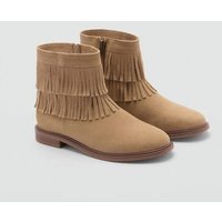 Lederstiefelette mit Fransen Lederstiefelette mit Fransen von Mango Kids