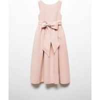 Leinenkleid mit Schleife von Mango Kids