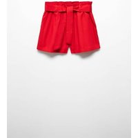 Paperbag-Shorts mit Gürtel von Mango Kids
