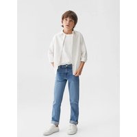 Gestreiftes Regular Fit-Hemd von Mango Kids